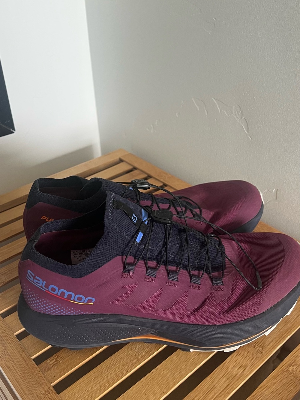 Salomon Men’s Maroon and Black Trail Running Shoes
